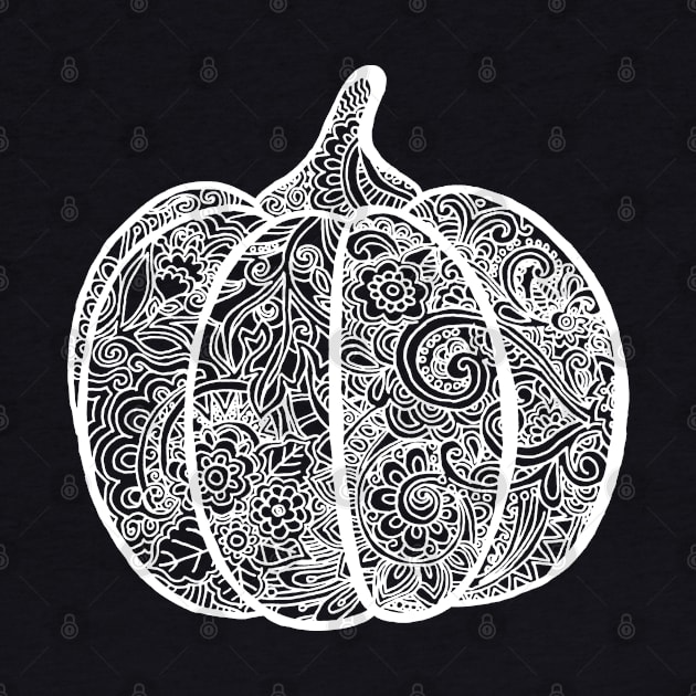 Pumpkin Zentangle by ElviraDraat